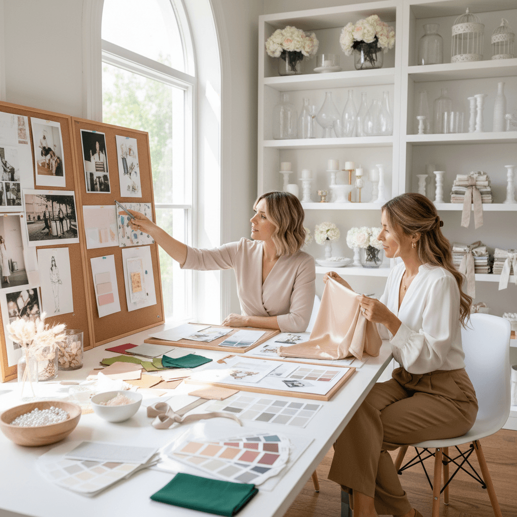 Planerinnen im Studio des AltonaG Wedding Atelier